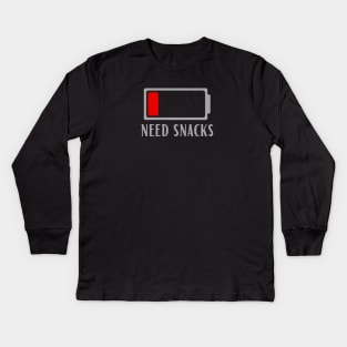 need snacks,Funny Kids Long Sleeve T-Shirt